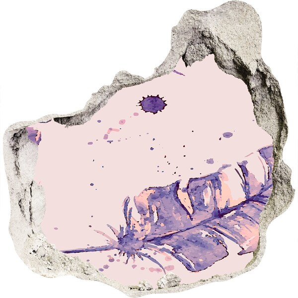 Wandfolien Loch in der Wand Tropisches Paradies hinter der Mauer