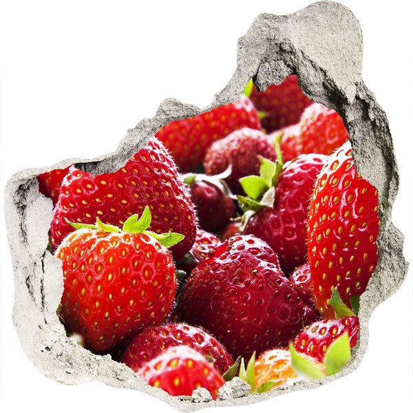 Wandtattoos Loch in der Wand Erdbeerfeld