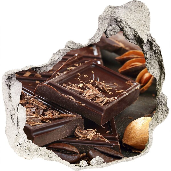 Wandfolien Loch in der Wand Schokoladengenuss