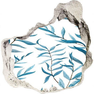 Wandaufkleber Loch 3D Eine grüne Oase aus Beton