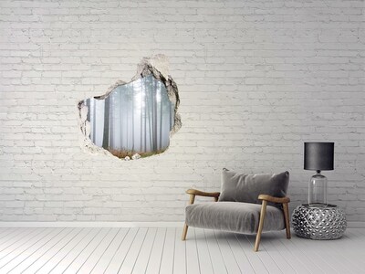 3D Wandtattoos Mauerdurchbruch Nebelwald