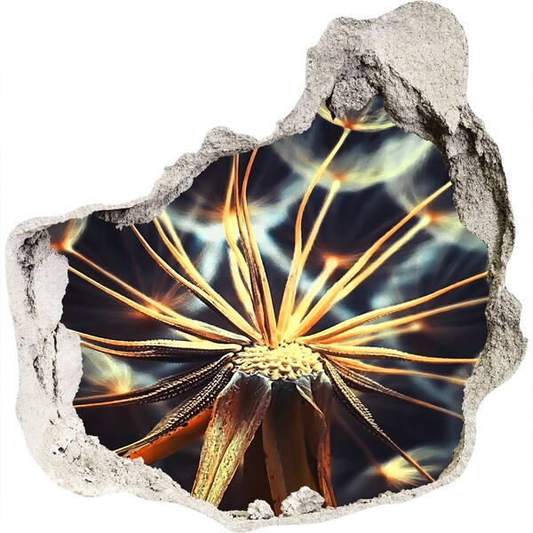 Mauerdurchbruch Aufkleber Blume aus dem Feuer