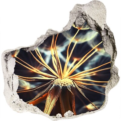 Mauerdurchbruch Aufkleber Blume aus dem Feuer