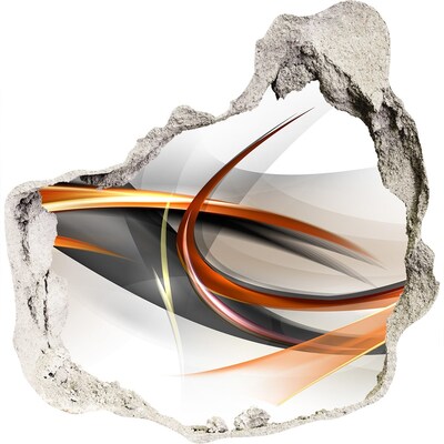 Wandaufkleber Loch 3D Abstrakter Farbaustritt