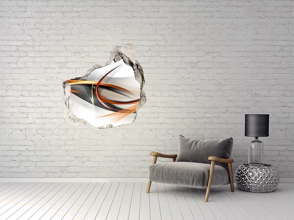 Wandaufkleber Loch 3D Abstrakter Farbaustritt