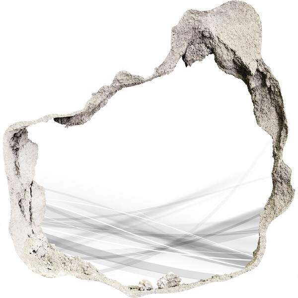 Wandaufkleber Loch 3D Eine verfallene Mauer mit Blick auf den Platz