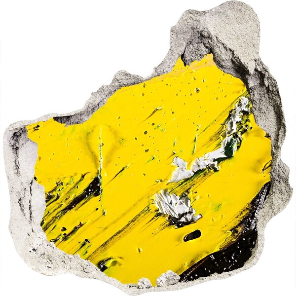 Wandtattoos Loch in der Wand Goldenes Loch im Beton