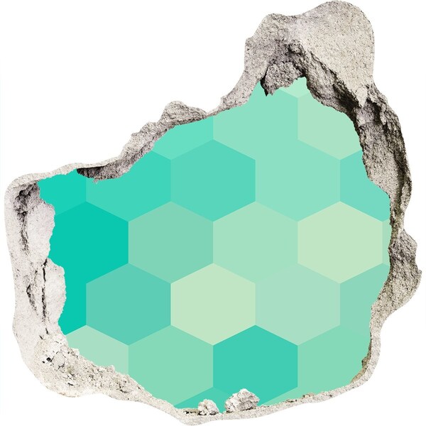 Wandfolien Loch in der Wand Interieur im modernen Stil