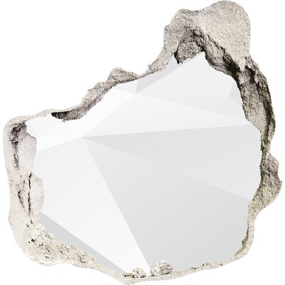 3D Wanddurchbruch Aufkleber Zerbrochene Mauer mit Lichtreflexion