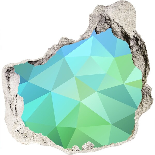 3D Wanddurchbruch Aufkleber Virtuelles Loch in der Wand