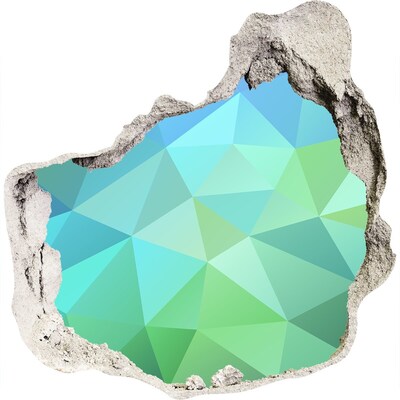 3D Wanddurchbruch Aufkleber Virtuelles Loch in der Wand