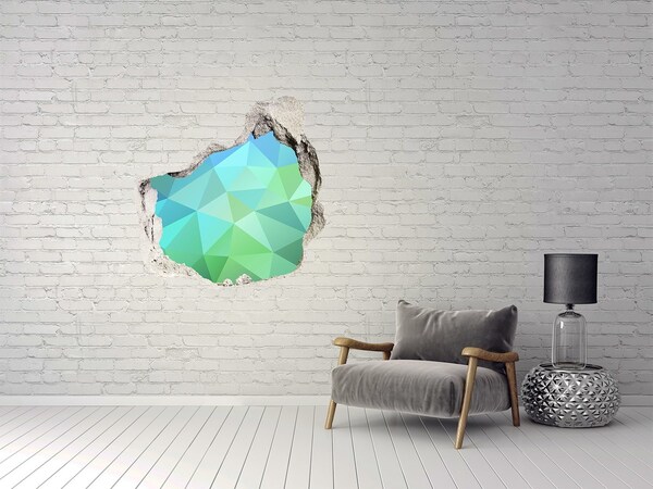 3D Wanddurchbruch Aufkleber Virtuelles Loch in der Wand