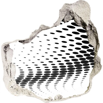 Mauerdurchbruch Aufkleber Virtueller Raum im Loch