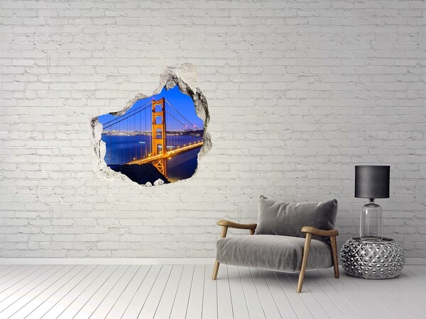 3D Wandtattoos Mauerdurchbruch Golden Gate in San Francisco