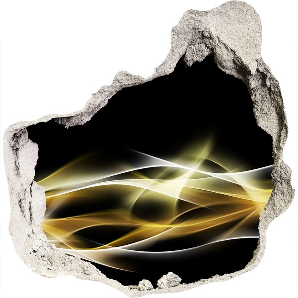Wandtattoos Loch in der Wand Der goldene Riss in der Wand