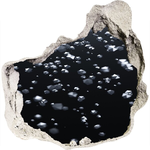 3D Wanddurchbruch Aufkleber Kosmische Tiefe