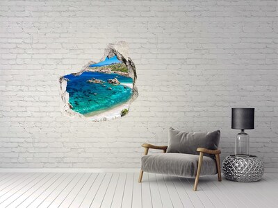 3D Wandtattoos Mauerdurchbruch Karibische Bucht