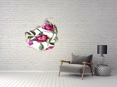 Wandfolien Loch in der Wand Blumenwandbild „Loch in der Wand“