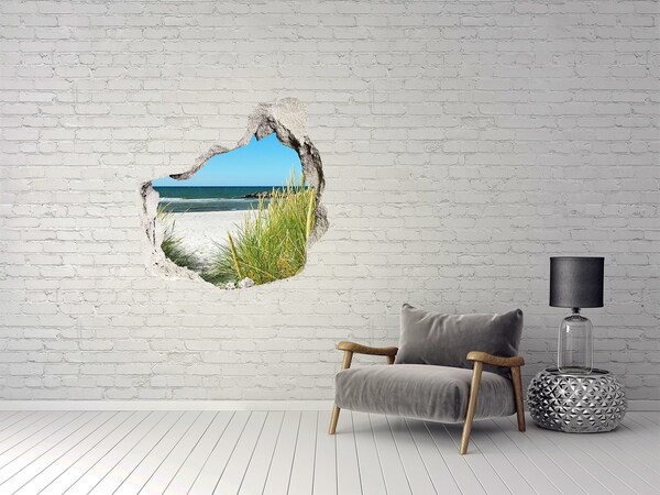 Wandtattoos Loch in der Wand Ein bezaubernder Strand mit Blick auf das Meer