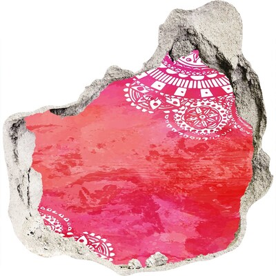 Wandfolien Loch in der Wand Buntes Loch in der Wand