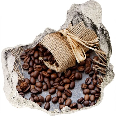 Wandtattoos Loch in der Wand Kaffee in einer verfallenen Mauer