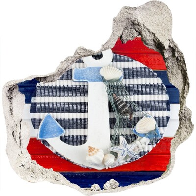 Wandtattoos Loch in der Wand Meeresabenteuer mit Muscheln