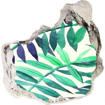 Mauerdurchbruch Aufkleber Grüner Dschungel hinter der Mauer