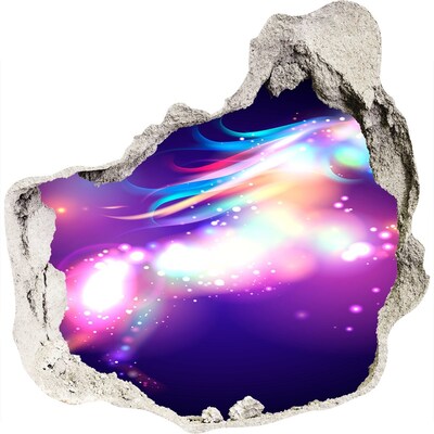 3D Wandtattoos Mauerdurchbruch Eine kosmische Explosion der Farben