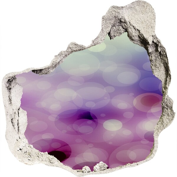 3D Wanddurchbruch Aufkleber Buntes Loch in der Wand