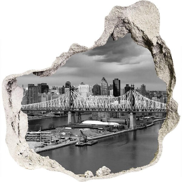 Mauerdurchbruch Aufkleber New Yorker Brücke