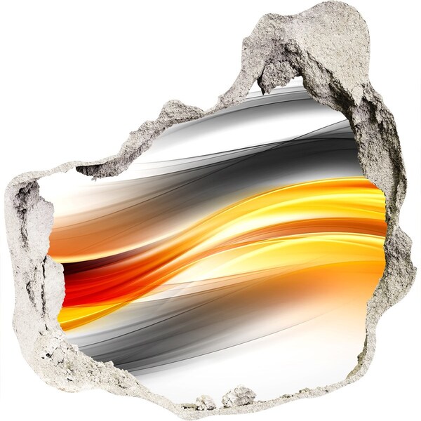 Wandtattoos Loch in der Wand Ein Durchbruch bei den Farben im Beton