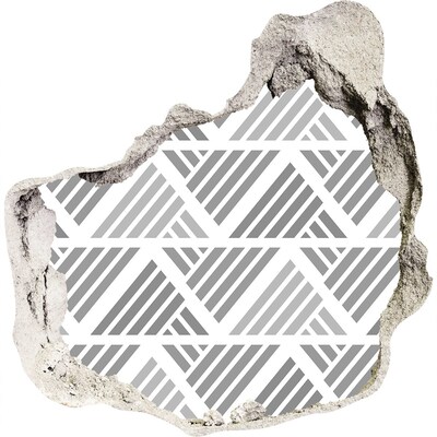 Wandfolien Loch in der Wand Geometrie im Beton