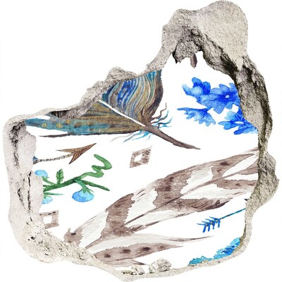 Wandfolien Loch in der Wand Eine geheimnisvolle Oase im Dschungel