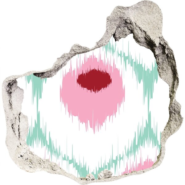 Wandaufkleber Loch 3D Klangillusion aus Beton