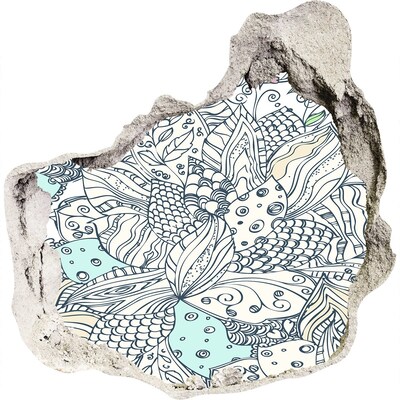 Wandtattoos Loch in der Wand Die farbenfrohe Welt der Natur