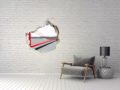 Wandfolien Loch in der Wand Golden Gate Bridge in Kalifornien