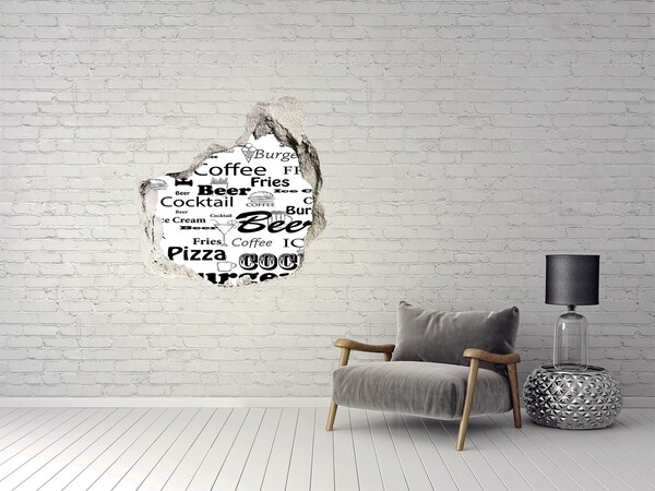 Wandtattoos Loch in der Wand Kulinarisches Chaos