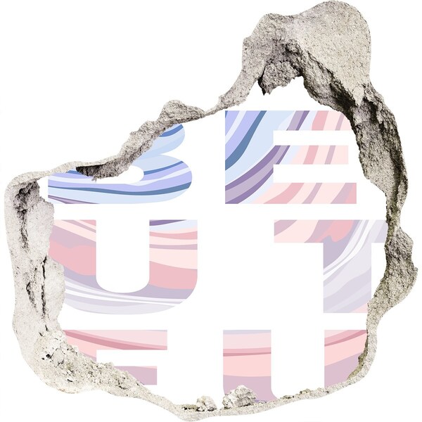 Mauerdurchbruch Aufkleber Interieur im Graffiti-Stil