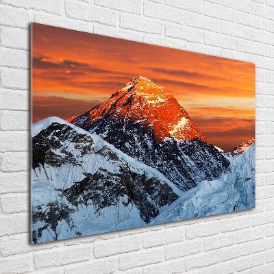 Foto auf Acryl Everest-Gipfel