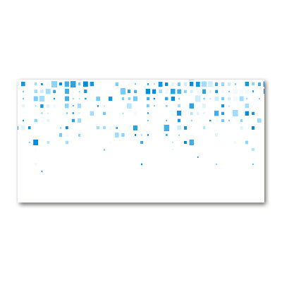 Bild auf Acrylglas Blaue Quadrate