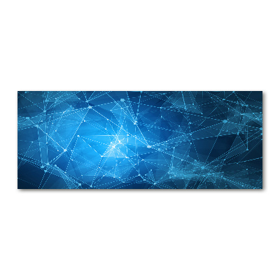 Acrylbild Fotodruck Blaue Linien