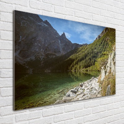 Acrylglas-Druck Das Meeresauge der Tatra-Berge