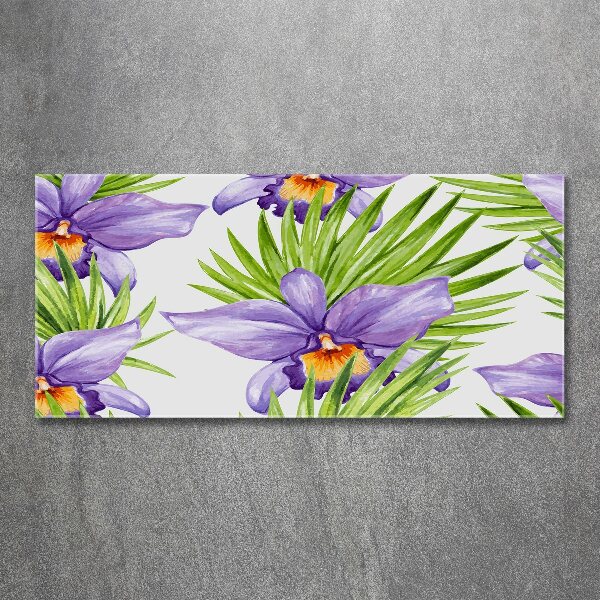 Acrylbild Fotodruck Orchidee