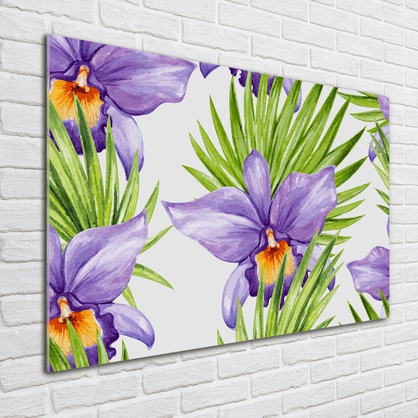 Acrylbild Fotodruck Orchidee