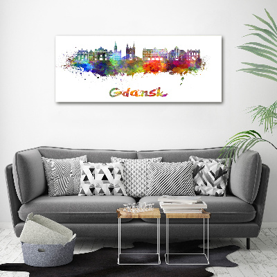 Acrylglas-Druck Farbenfrohes Danzig