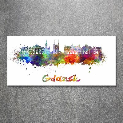 Acrylglas-Druck Farbenfrohes Danzig