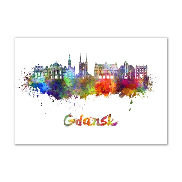 Acrylglas-Druck Farbenfrohes Danzig