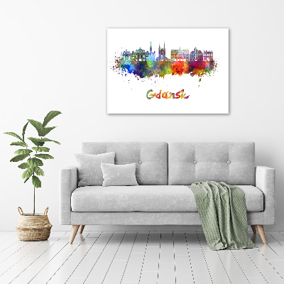 Acrylglas-Druck Farbenfrohes Danzig