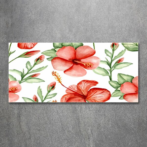 Acrylbild Fotodruck Tropische Blumen