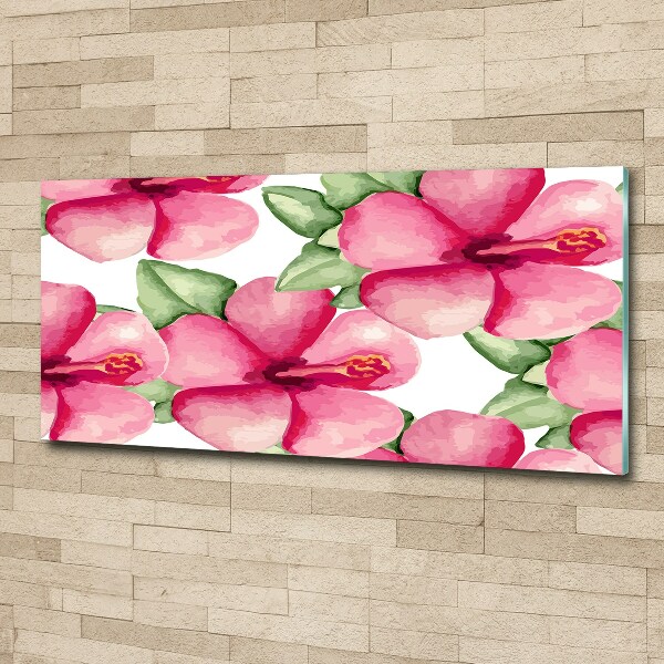 Acrylglas-Druck Tropische Blumen